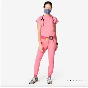 Figs Pink Neon Joggers